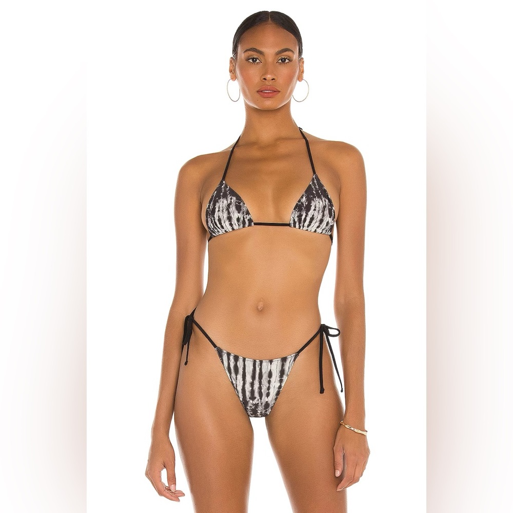 Tropic of C X REVOLVE Praia Bikini Top & Bottom in Mystic Black